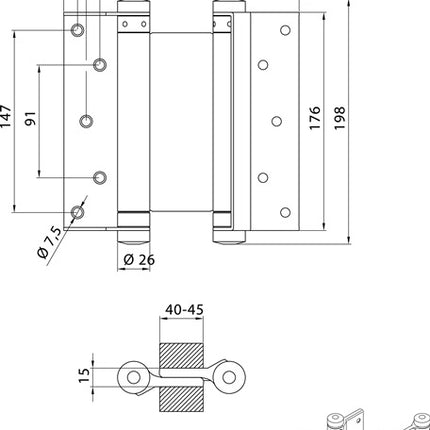 DENI Pendeltürband  Edelstahl ( 3000215049 )