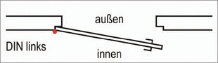 SSF Zimmertür-Einsteckschloss  BAD20/55/78/8 mm DIN links ( 3000251029 )