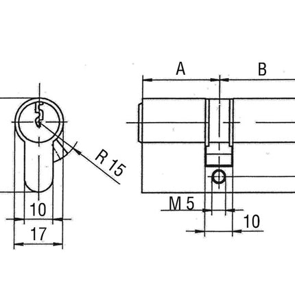 Profil BKS z podwójnym cylindrem PZ 8800 40/45 mm ( 3000251945 )