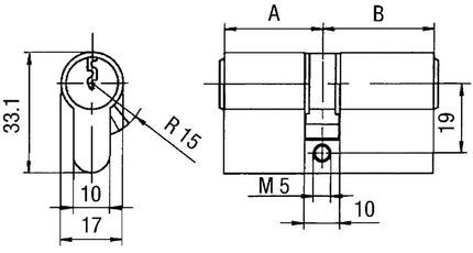 Profil BKS z podwójnym cylindrem PZ 8812 31/35 mm ( 3000251953 )