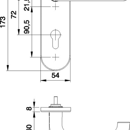 Zestaw przeciwpożarowy EDI Targa/K FS 103/103 Aluminium F1 D/D ( 3000261389 )