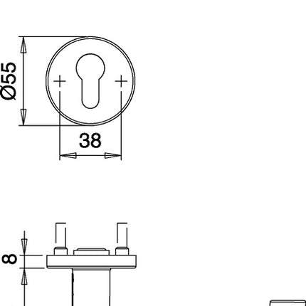 Zestaw przeciwpożarowy EDI Riva FS 103/103 stal nierdzewna F00 D/D ( 3000261396 )