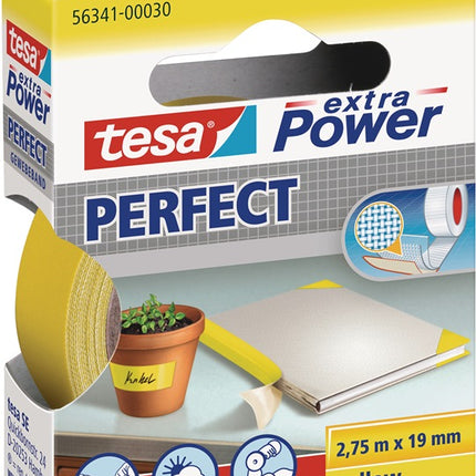 Taśma materiałowa TESA extra Power(R) 56341 żółta ( 3000265352 )