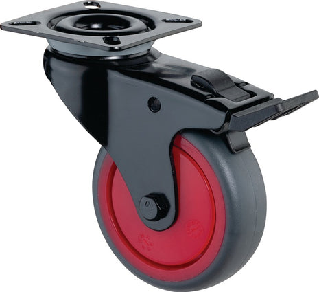 BS ROLLEN Roulette pivotante avec frein Roue Ø 50 mm Capacité de charge 50 kg ( 3000275252 )