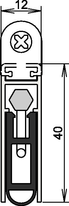 ATHMER uszczelka do drzwi Kältefeind Allround(R) 1-1075 1-stronna długość 958 mm ( 3327023193 )