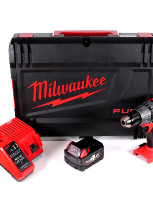 Milwaukee M18 FPD-401C Akku Schlagbohrschrauber 135 Nm im HD System Koffer mit 1x M18 B4 4,0 Ah Akku und M12-18C Ladegerät - Toolbrothers