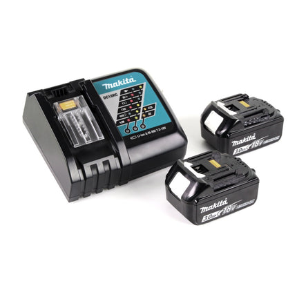 Makita DTM 51 RFJX2 Akku Multifunktionswerkzeug 18 V + 2x Akku 3,0 Ah + Ladegerät + 39 tlg. Zubehör Set + Makpac - Toolbrothers