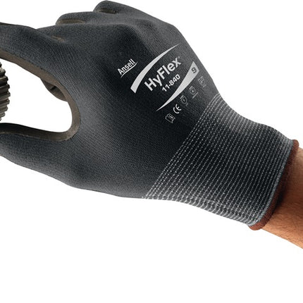 ANSELL Handschuhe HyFlex® 11-840 Größe 11 schwarz/grau ( 4000371657 )