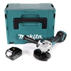 Makita DGA 517 G1J Akku Winkelschleifer 18 V 125 mm Brushless + 1x Akku 6,0 Ah + Makpac - ohne Ladegerät - Toolbrothers