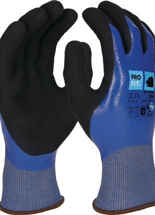 PRO FIT Schnittschutzhandschuhe Ultra DRY CUT D Größe 8 blau / schwarz ( 4000391424 )