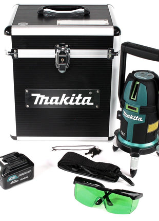 Makita SK 312 GDM1 Akku Multilinienlaser Kreuzlinienlaser selbstnivellierend Grün 10,8V + 1x Akku 4,0Ah + Koffer - ohne Ladegerät - Toolbrothers