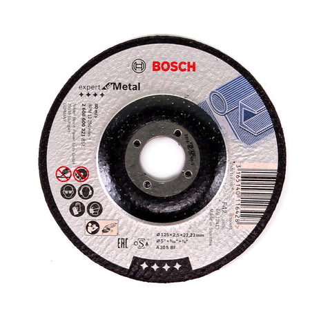 Bosch Trennscheiben für Metall - 125 x 22,23 mm, gekröpft - 25 Stück ( 2608600221 ) - Toolbrothers