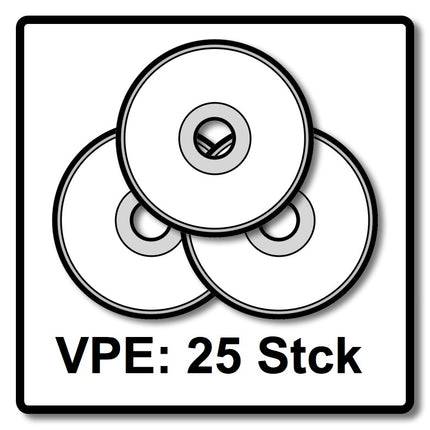 Makita 25x Trennscheibe 125 x 0,8 x 22,23 mm für INOX Edelstahl ( 25x B-45733 ) - Toolbrothers