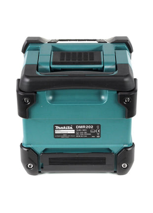 Makita DMR 202 G1 Baustellen Lautsprecher 18V - für Akku- und Netzbetrieb, mit Bluetooth-Funktion, AUX-Anschluss, USB-Port, LCD Display + 1x Akku 6,0 Ah - ohne Ladegerät - Toolbrothers