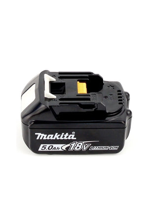 Makita DMR 202 T1 Baustellen Lautsprecher 18V - für Akku- und Netzbetrieb, mit Bluetooth-Funktion, AUX-Anschluss, USB-Port, LCD Display + 1x 5,0 Ah Akku - ohne Ladegerät - Toolbrothers