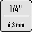 EXACT gwintownik jednoostrzowy HSSG 1/4 ″ 6KT bit M3x11 mm ( 4000867573 )