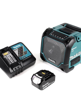 Makita DMR 202 RF1 Baustellen Lautsprecher 18V - für Akku- und Netzbetrieb, mit Bluetooth-Funktion, AUX-Anschluss, USB-Port, LCD Display + 1x 3,0 Ah Akku + Ladegerät - Toolbrothers