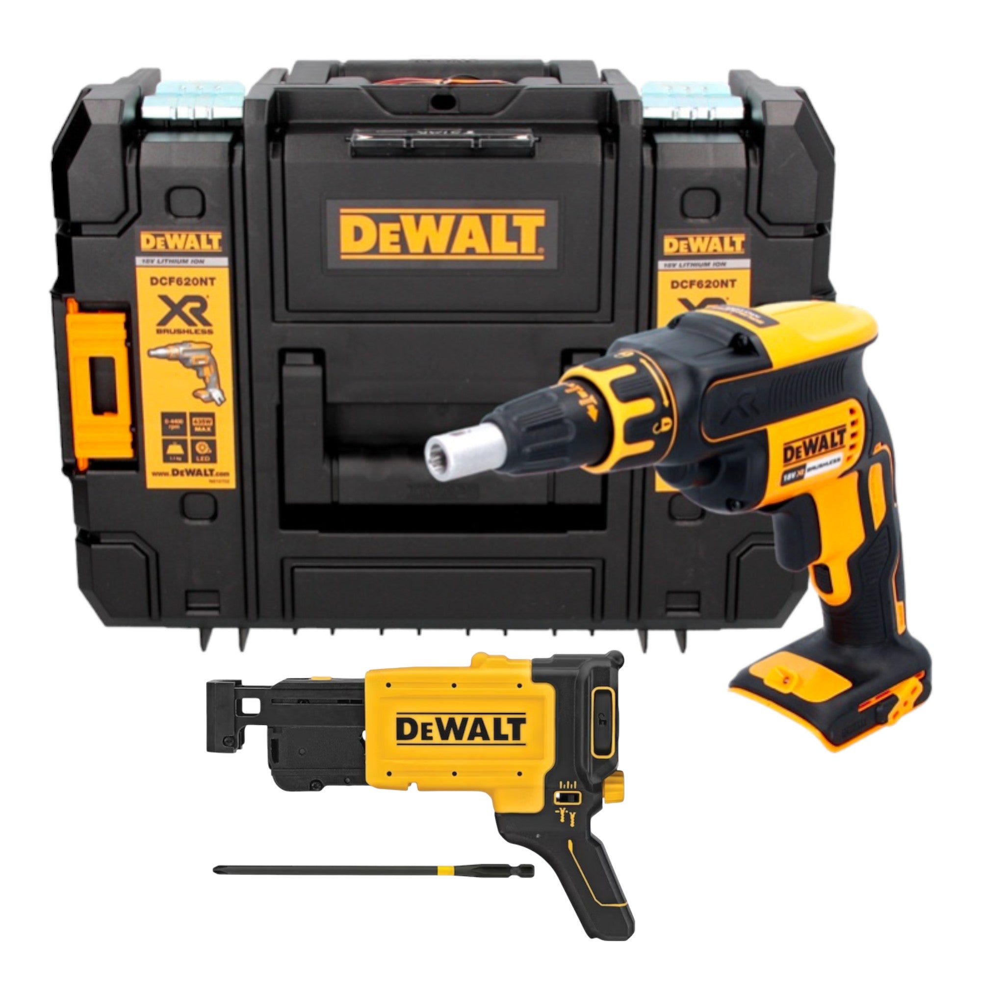 DeWalt DCF 620 NT Akku Trockenbauschrauber 18 V 30 Nm Brushless TSTAK ohne Akku ohne Ladegeraet 0 - toolbrothers