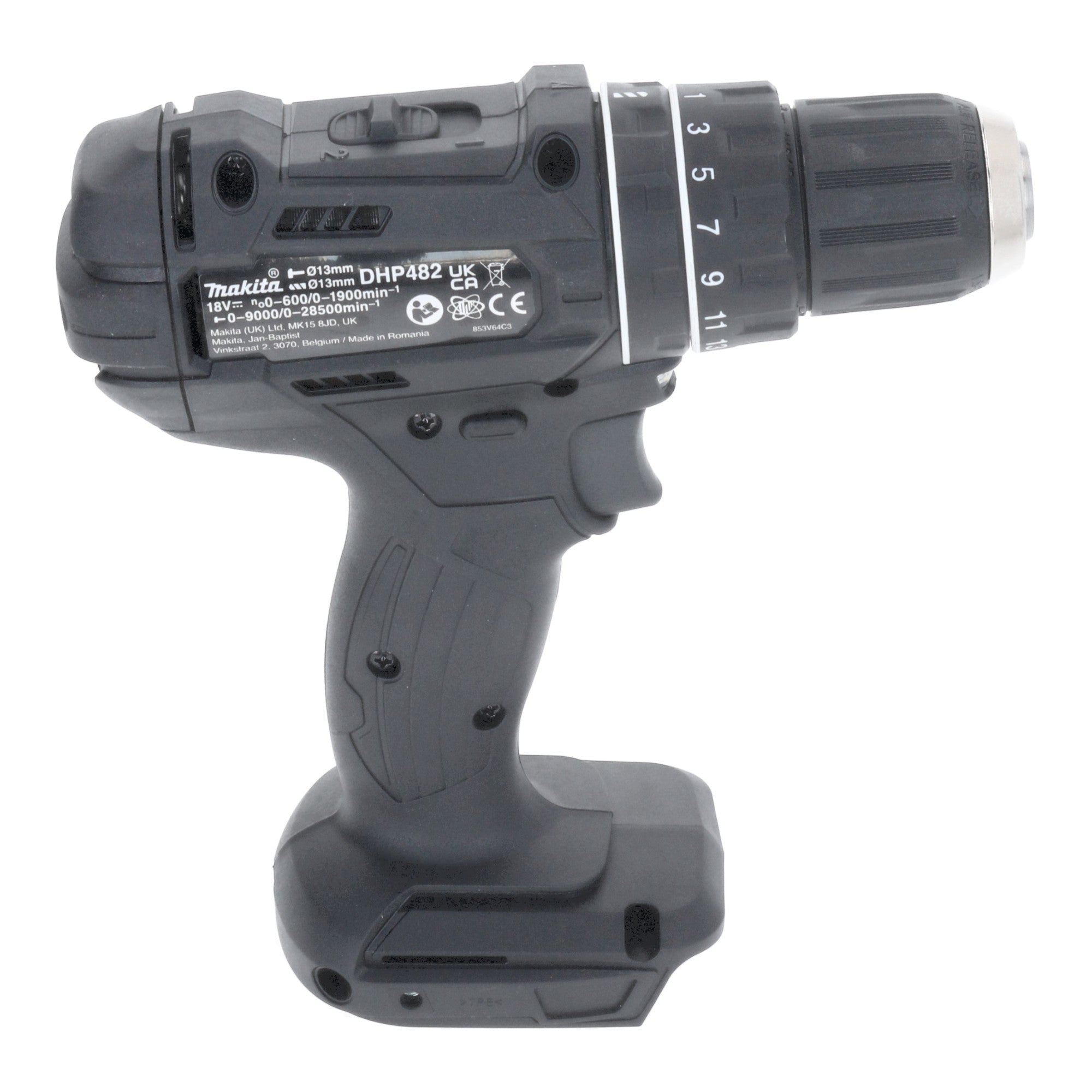 Makita DHP 482 ZB Akku Schlagbohrschrauber 18 V 62 Nm schwarz Solo ohne Akku ohne Ladegeraet 4 - toolbrothers