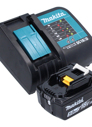 Makita DHP 482 ST1JB Akumulatorowa wiertarko-wkrętarka udarowa 18 V 62 Nm czarna + 1x akumulator 5,0 Ah + ładowarka + Makpac