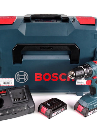 Bosch GSB 18V-21 Akku Schlagbohrschrauber 18V 55Nm ( 06019H1171 ) + 2x Akku 2,0Ah + Ladegerät + L-Boxx - Toolbrothers