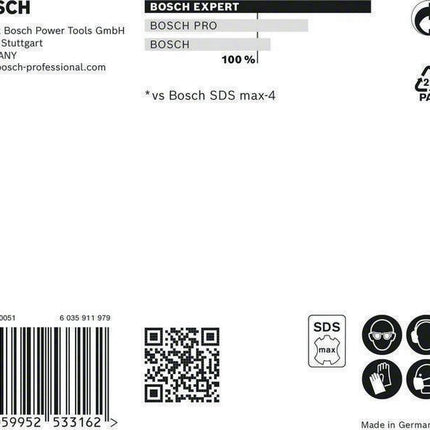 BOSCH Hammerbohrer Expert SDS max-8X Ø 25 mm Arbeits-L.600 mm L.720 mm ( 4000909915 )