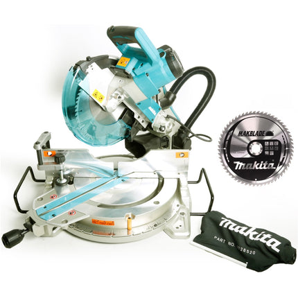 Makita LS 1019 L Kapp- und Gehrungssäge 1510W 260mm + Kreissägeblatt Holz 260x2,3x30mm 60 Zähne ( B-32801 ) - Toolbrothers
