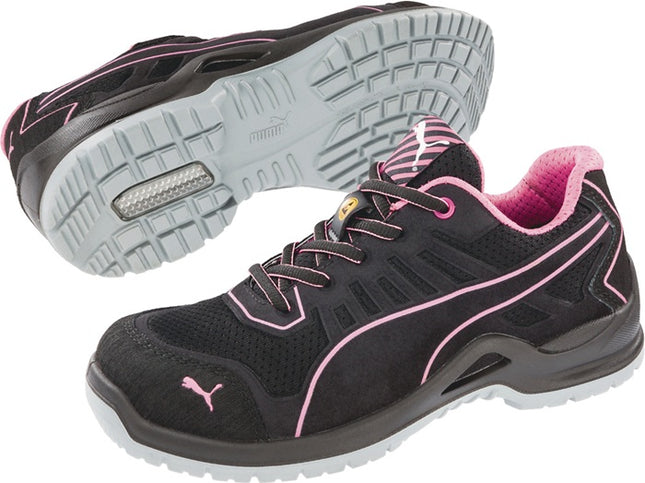 PUMA damskie buty ochronne Fuse TC Pink Wns Low rozmiar 38 czarny/różowy ( 4300700488 )