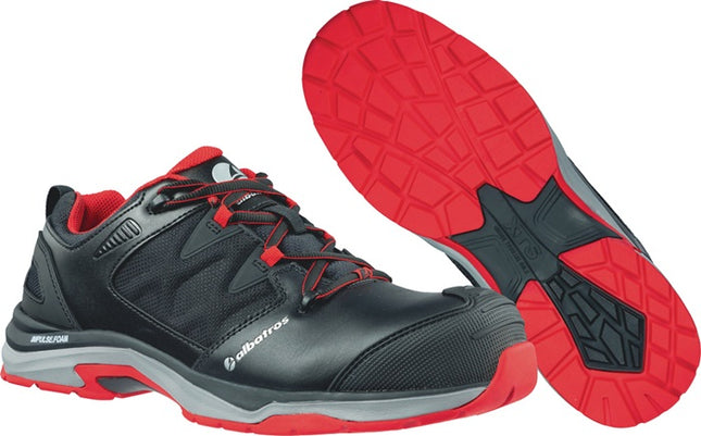 Buty ochronne ALBATROS ULTRATRAIL BLACK Low rozmiar 44 czarny/czerwony ( 4300700584 )