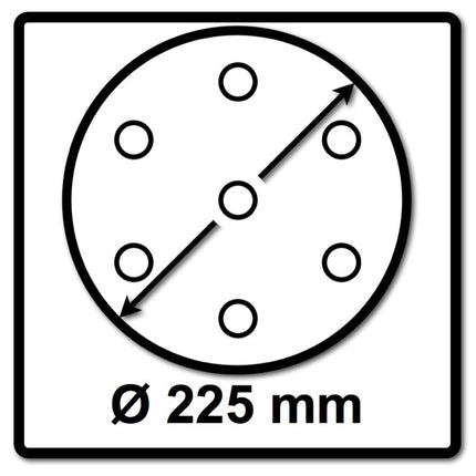 Festool STF D225 P400 GR S/25 Schleifscheibe Granat Soft 25 Stück ( 204228 ) für Langhalsschleifer PLANEX 225 EQ, PLANEX LHS-E 225 easy