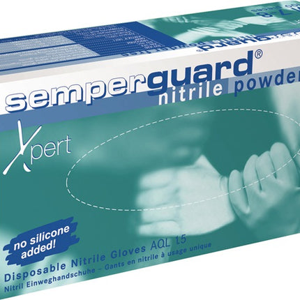 SEMPERMED Rękawiczki jednorazowe SEMPERGUARD NITRIL XPERT SEMPERMED rozmiar 9-10 niebieskie ( 8000140618 )