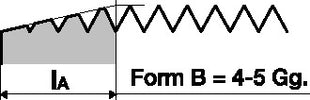 RUKO Einschnittgewindebohrer DIN 352 Form B M10x1,5 mm ( 8000421291 )