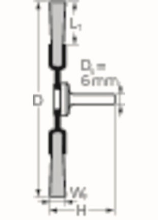 Cepillo redondo PFERD RBU ST Ø 20 mm espesor de alambre 0,2 mm (8000433010)