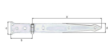 Wieszak GAH długość 252 x 77 mm szerokość 48 x 35 mm ( 8001514125 )