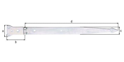 Wieszak GAH długość 500 x 101 mm szerokość 63 x 45 mm ( 8001737581 )