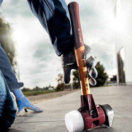 Młotek HALDER z miękkim czołem SIMPLEX głowica d. 80mm długość 490 głowica w.175mm ( 8002360753 )