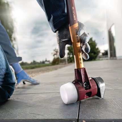 Młotek HALDER z miękkim czołem SIMPLEX głowica d. 80mm długość 490 głowica w.175mm ( 8002360753 )