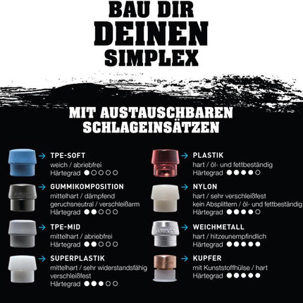 Główka młotka HALDER o miękkiej powierzchni Średnica główki 80 mm ( 8002360802 )