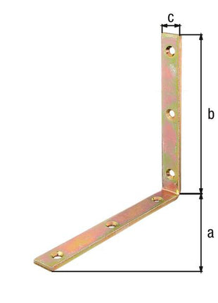 GAH Equerre de poutre L160x160 mm Largeur 20 mm ( 8002657138 )