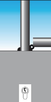 Słupek bariery URBANUS aluminiowy naturalny Ø 75 mm ( 9000490081 )