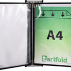 TARIFOLD Wandhalter  5 Sichttafeln schwarz ( 9000492052 )