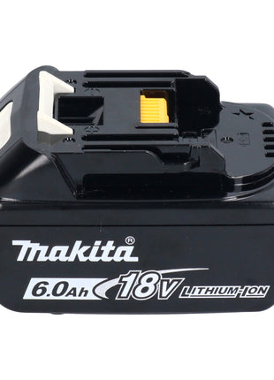 Makita DHR 243 G1J B martillo combinado a batería 18 V 2.0 J SDS-Plus negro + 1x batería 6.0 Ah + portabrocas de cambio rápido + Makpac - sin cargador