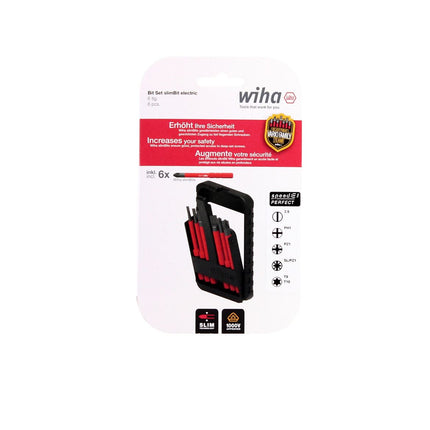 Wiha slimBit electric Bit Set gemischt 6 tlg. ( 44366 ) Schlitz / Phillips / Pozidriv / Torx - Toolbrothers