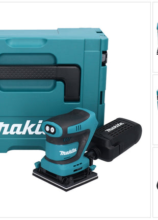 Makita DBO 480 ZJ Akku Schwingschleifer 18 V 112 x 102 mm + Makpac - ohne Akku, ohne Ladegerät