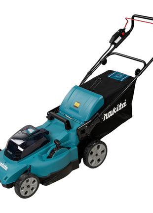 Makita DLM 480 PT2 Akku Rasenmäher 36 V ( 2x 18 V ) 48 cm 62 l + 2x Akku 5,0 Ah + Ladegerät