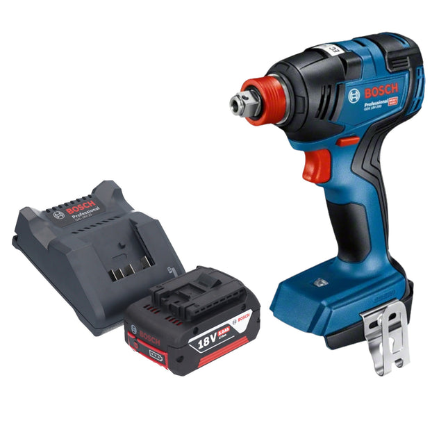 Bosch GDX 18V-200 Profesjonalny akumulatorowy klucz udarowy 18 V 200 Nm bezszczotkowy + 1x akumulator 5,0 Ah + ładowarka