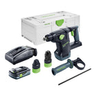 Festool KHC 18 EB-Basic akumulatorowy młot kombi 18 V 2,6 J SDS-Plus bezszczotkowy + 1x akumulator 4,0 Ah + ładowarka + systainer