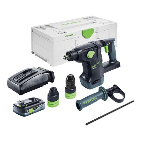 Festool KHC 18 EB-Basic martillo combinado a batería 18 V 2,6 J SDS-Plus sin escobillas + 1x batería 4,0 Ah + cargador + systainer