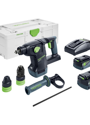 Festool KHC 18 5.0 EBI-Plus akumulatorowy młot kombi 18 V 2,6 J SDS-Plus bezszczotkowy ( 577448 ) + 2x akumulator 5,0 Ah + ładowarka + systainer