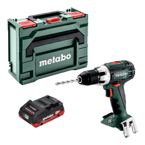 Metabo BS 18 LT akumulatorowa wiertarko-wkrętarka 18 V 60 Nm + 1x akumulator LiHD 4,0 Ah + metaBOX - bez ładowarki